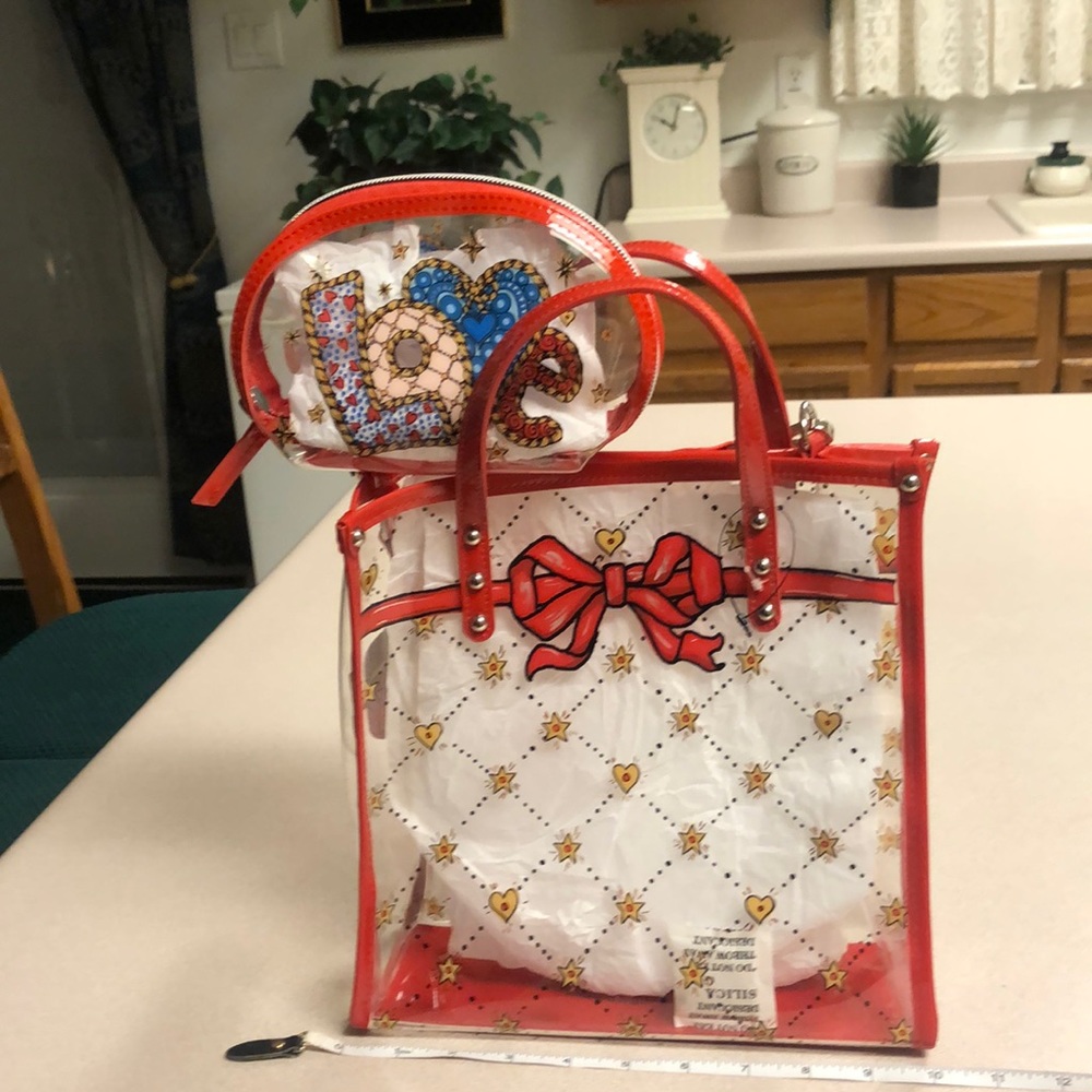 Brighton Clear Crossbody bag with coin purse nwot
